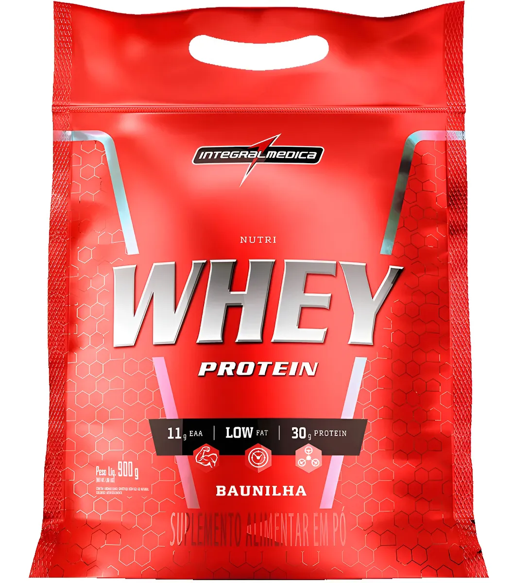 Nutri Whey Protein Pouch Baunilha 900g Integralmédica