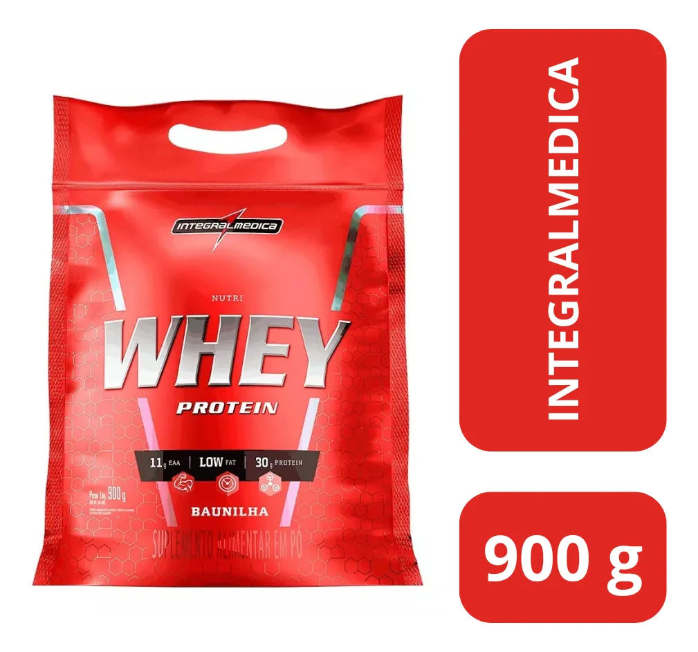 Nutri Whey Protein Pouch Baunilha 900g Integralmédica