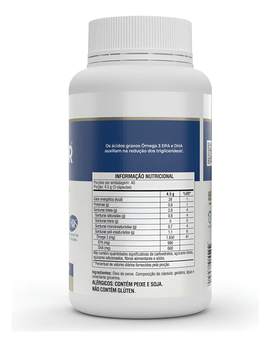 Omegafor Plus 120 Cápsulas Ômega 3 Vitafor