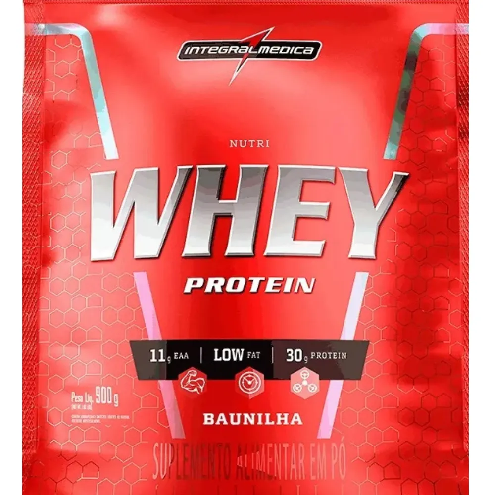 Nutri Whey Protein Pouch Baunilha 900g Integralmédica